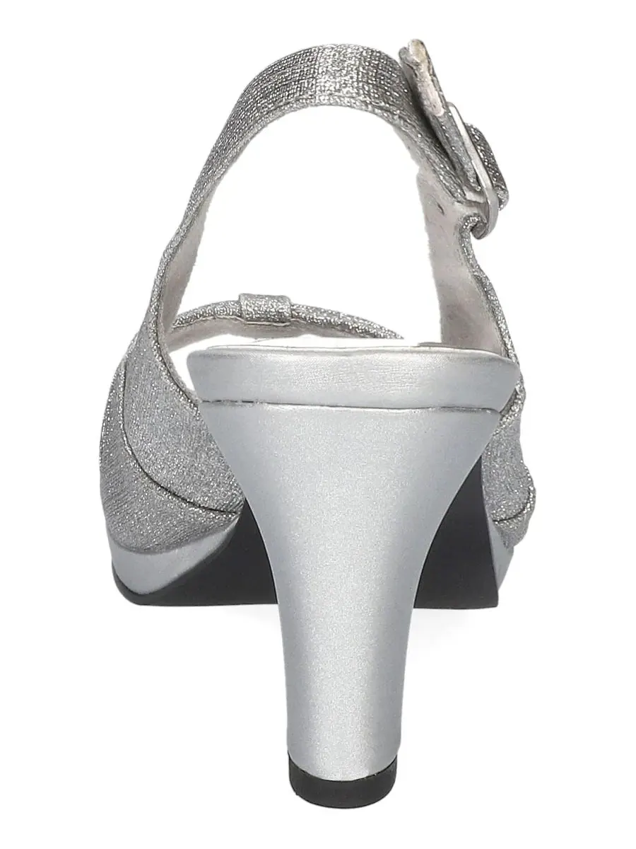 Сандалии Saturn Dress Sandals Easy Street — изображение 3 из 7, серебряный
