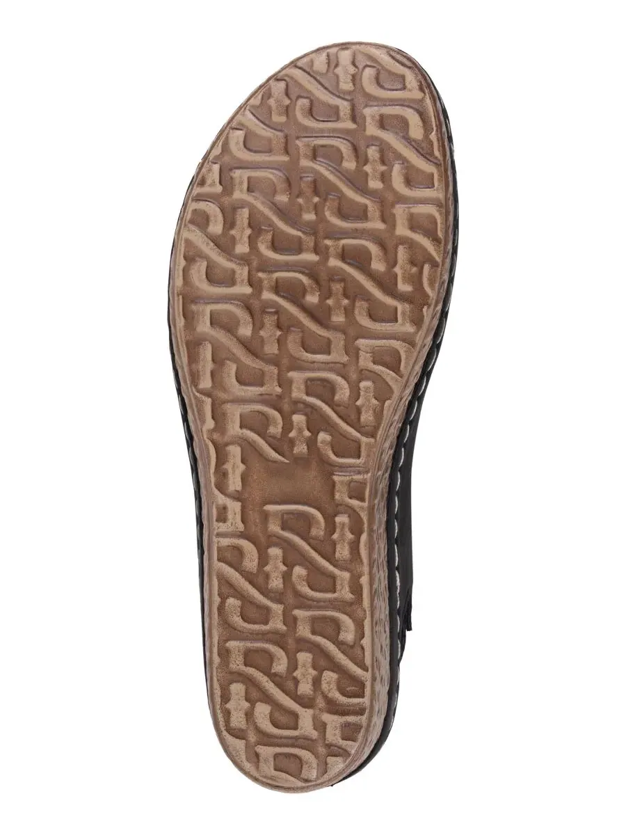 Женские босоножки Keltie на танкетке с двойным ремешком Gc Shoes — изображение 5 из 5, черный