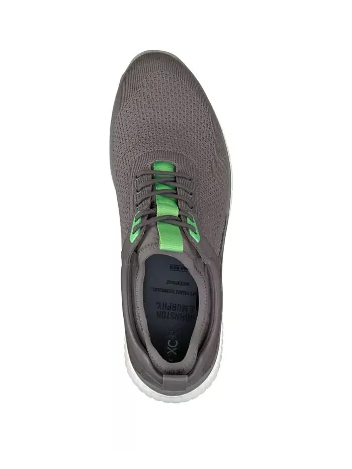 Мужские водонепроницаемые кроссовки для гольфа H2 Sport Hybrid Knit XC4 Johnston & Murphy — изображение 4 из 9, серый