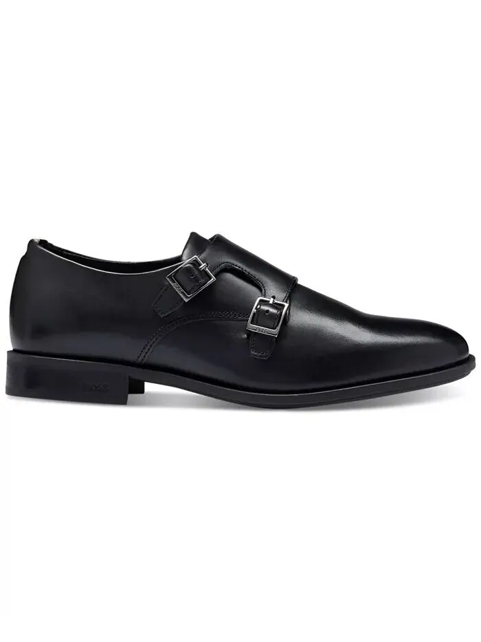 Мужские туфли Colby Monk Strap с двумя пряжками Hugo Boss — изображение 3 из 5, черный