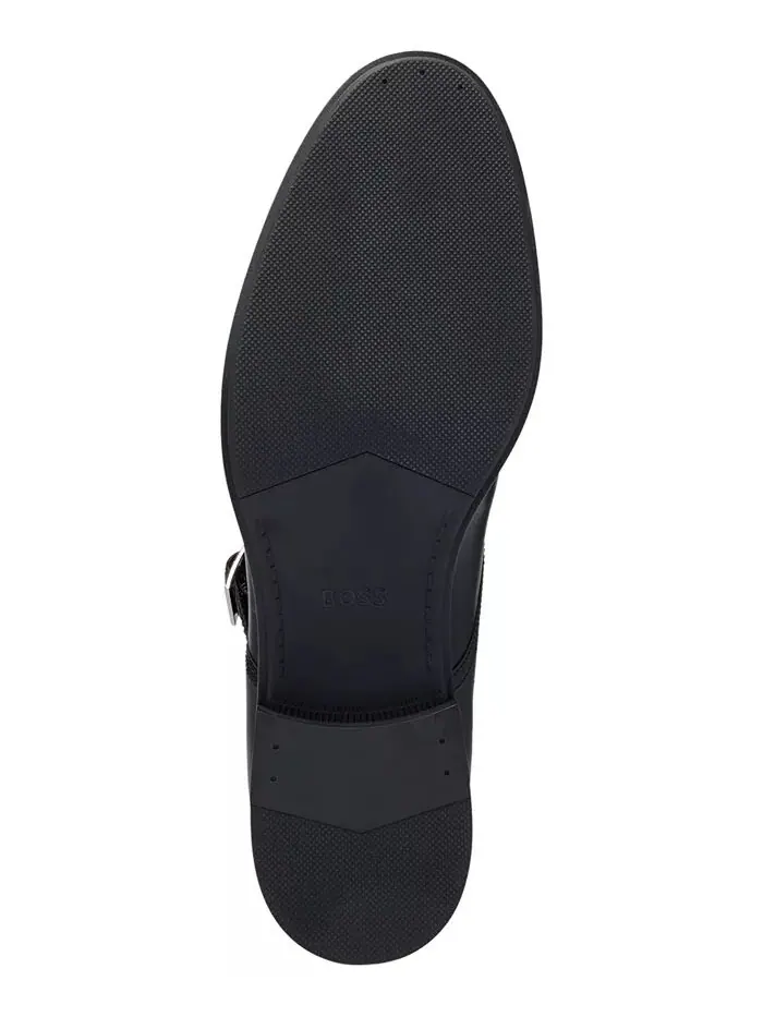 Мужские туфли Colby Monk Strap с двумя пряжками Hugo Boss — изображение 4 из 5, черный
