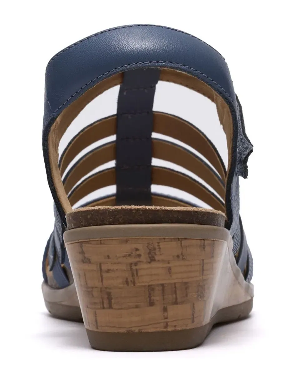 Босоножки на танкетке Kacha Step Clarks — изображение 3 из 6, джинсовый синий синий