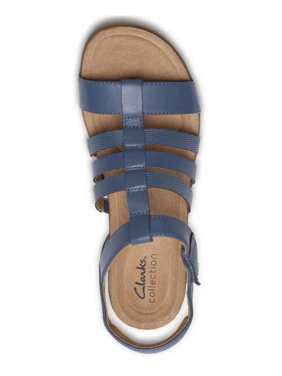 Босоножки на танкетке Kacha Step Clarks — изображение 4 из 6, джинсовый синий синий