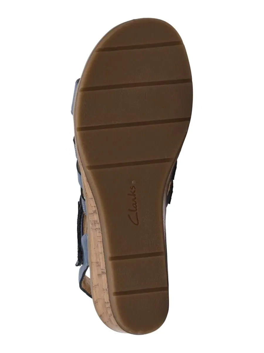 Босоножки на танкетке Kacha Step Clarks — изображение 5 из 6, джинсовый синий синий
