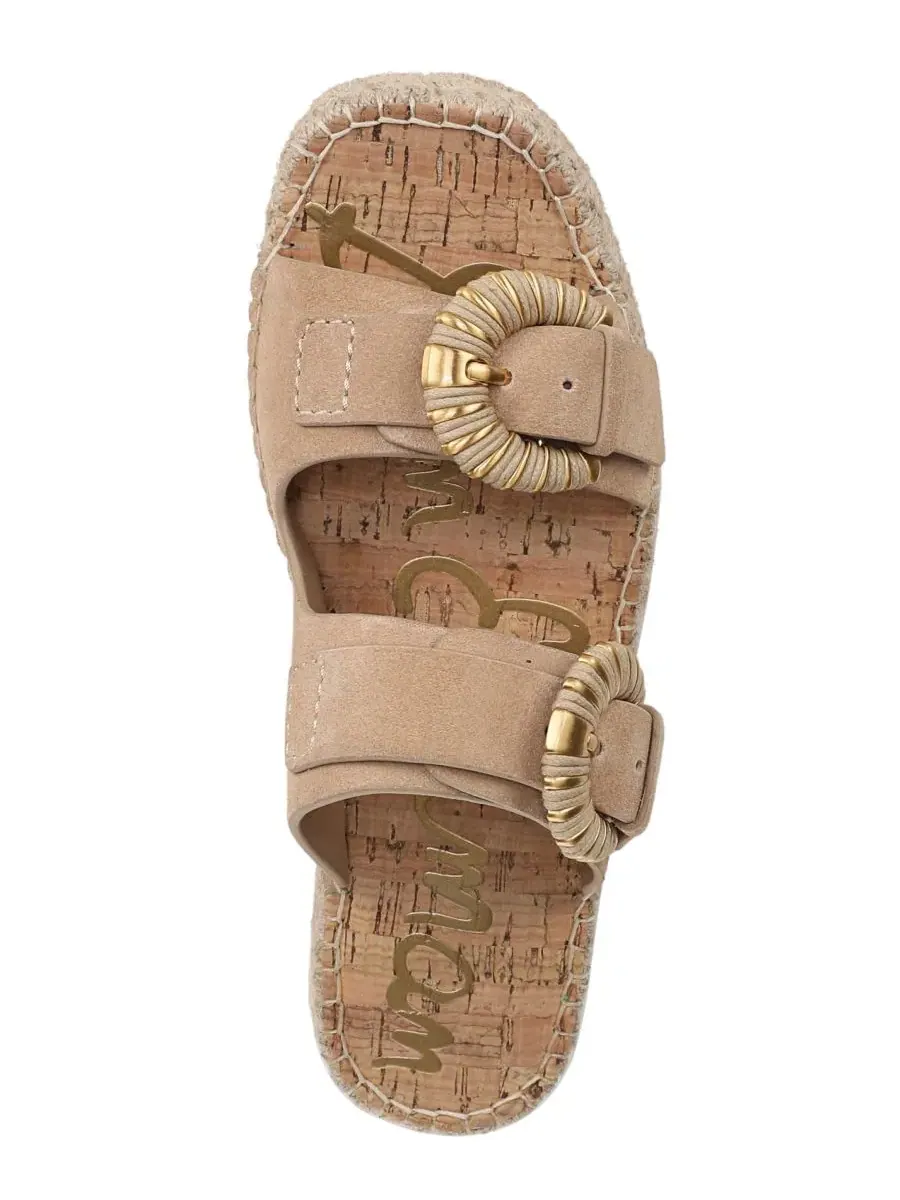 Женские босоножки-эспадрильи на платформе Tabbey Slip-On Sam Edelman — изображение 4 из 5, бежевый