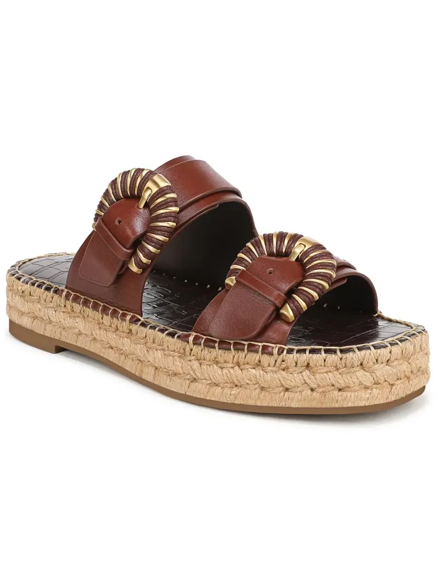 Сандалии-эспадрильи с круглым мысом и платформой Tabbey Slip-On Sam Edelman — изображение 1 из 5, обожженно-коричневый