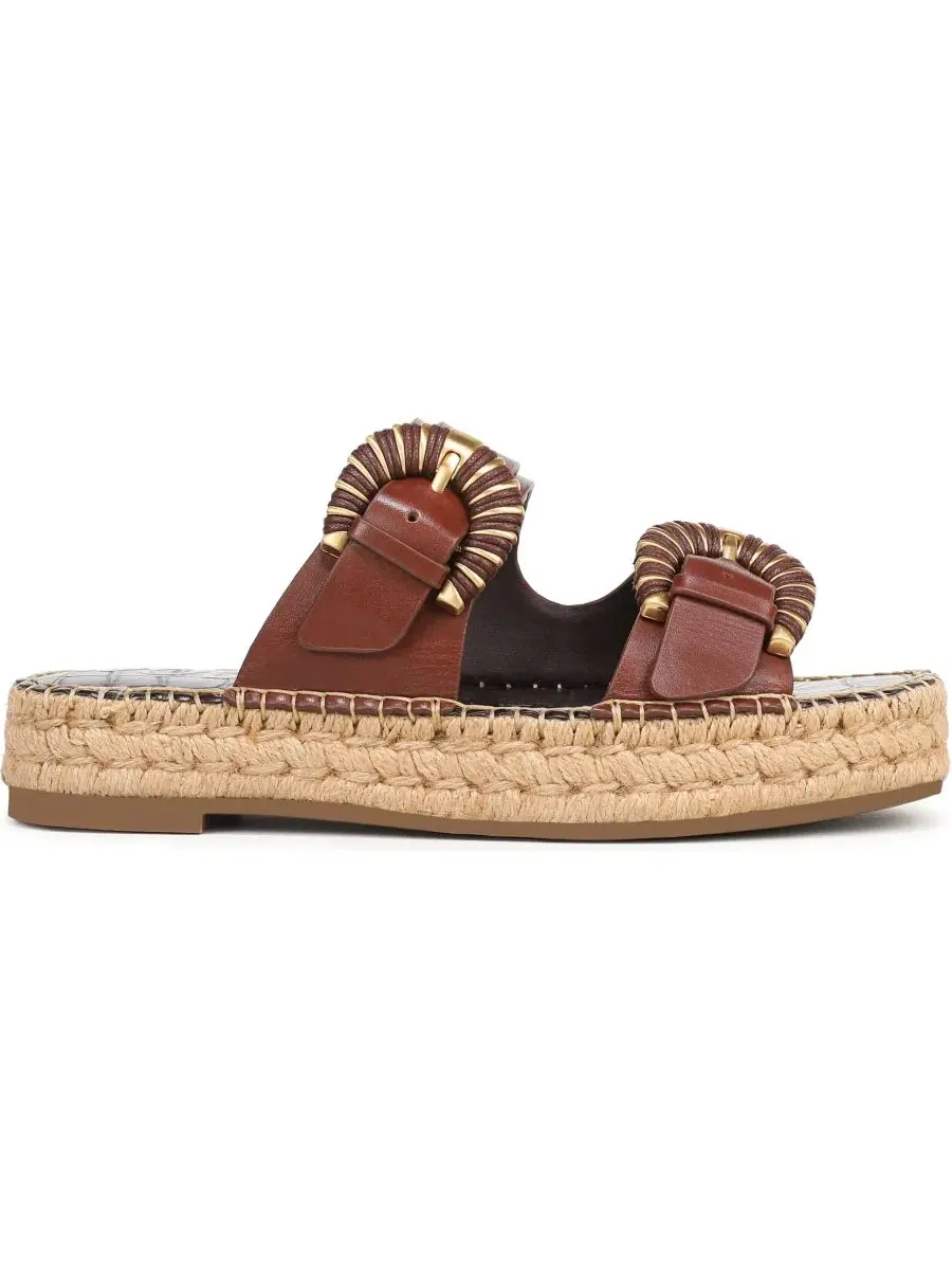 Сандалии-эспадрильи с круглым мысом и платформой Tabbey Slip-On Sam Edelman — изображение 2 из 5, обожженно-коричневый