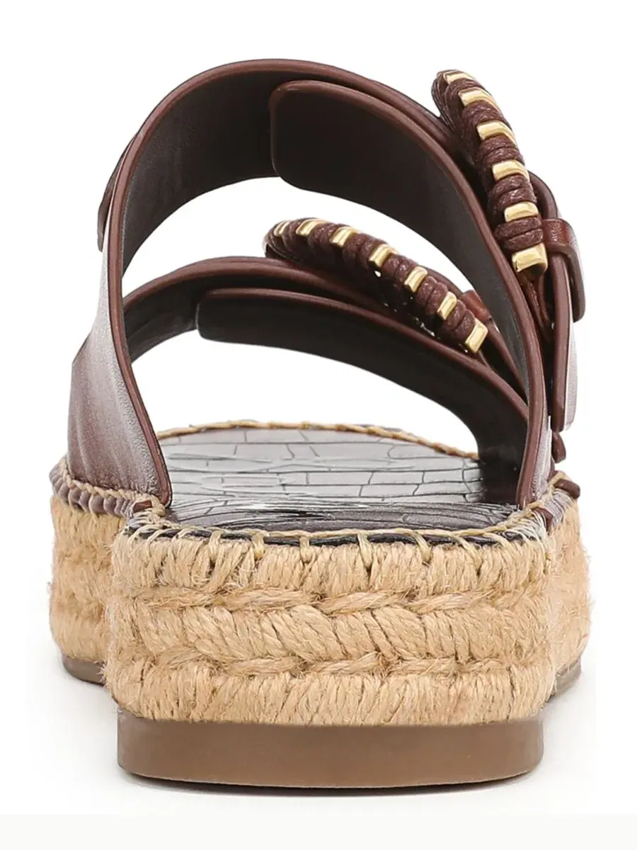 Сандалии-эспадрильи с круглым мысом и платформой Tabbey Slip-On Sam Edelman — изображение 3 из 5, обожженно-коричневый