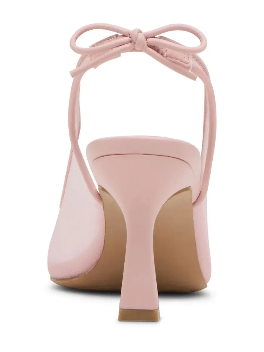 Босоножки на каблуке с бантом Gala Slingback Peep-Toe Bow Madden Girl — изображение 3 из 7, розовый