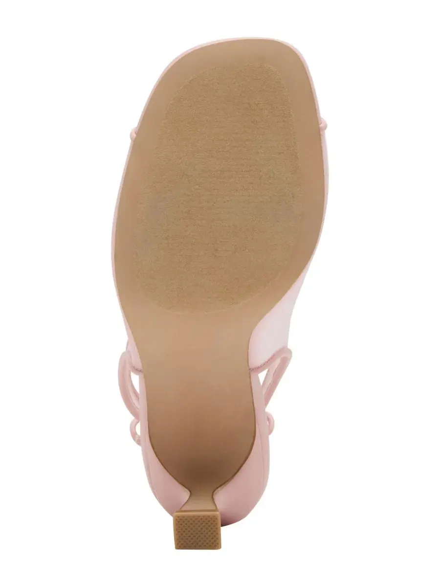 Босоножки на каблуке с бантом Gala Slingback Peep-Toe Bow Madden Girl — изображение 5 из 7, розовый
