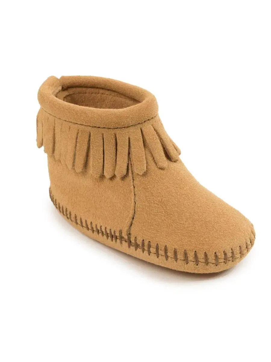 Мокасины для малышей Minnetonka — изображение 1 из 4, бежевый