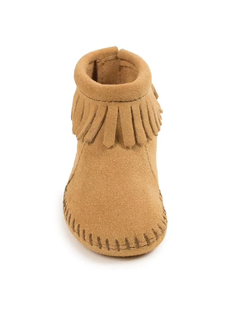 Мокасины для малышей Minnetonka — изображение 3 из 4, бежевый