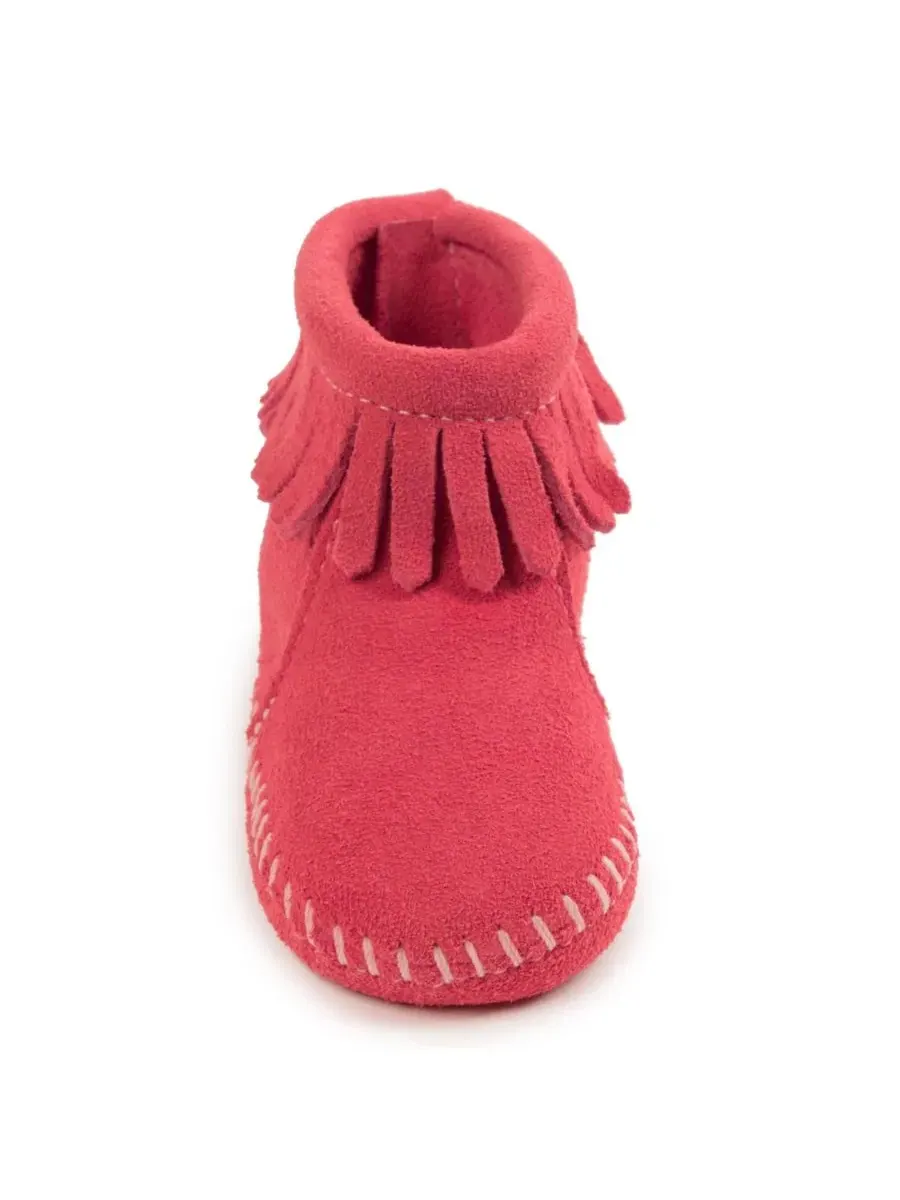 Мокасины из замши с бахромой Minnetonka — изображение 3 из 4, розовый