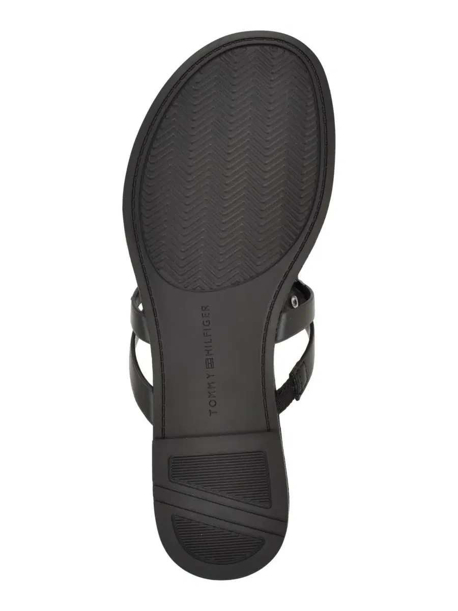 Сандалии-вьетнамки Lerriz Logo Flat Thong Slide с логотипом Tommy Hilfiger — изображение 5 из 5, черный