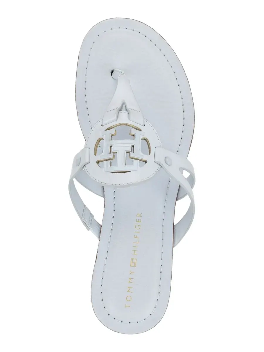 Женские сандалии-вьетнамки Lerriz Logo Flat Thong с логотипом Tommy Hilfiger — изображение 4 из 5, синий