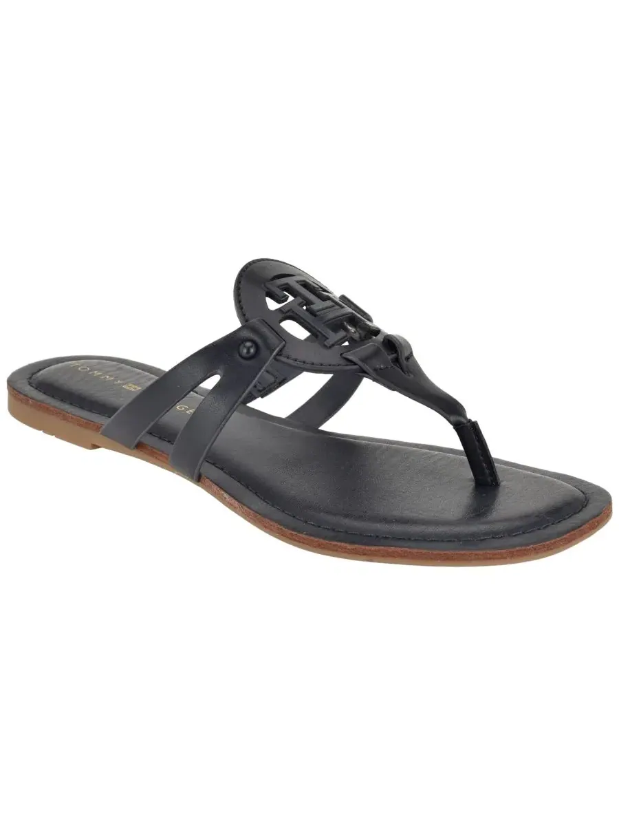 Сандалии-вьетнамки Lerriz Logo Flat Thong Slide с логотипом Tommy Hilfiger