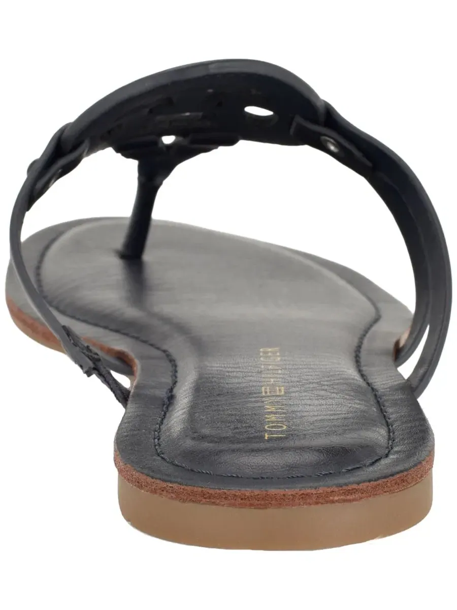 Сандалии-вьетнамки Lerriz Logo Flat Thong Slide с логотипом Tommy Hilfiger — изображение 3 из 5, морской