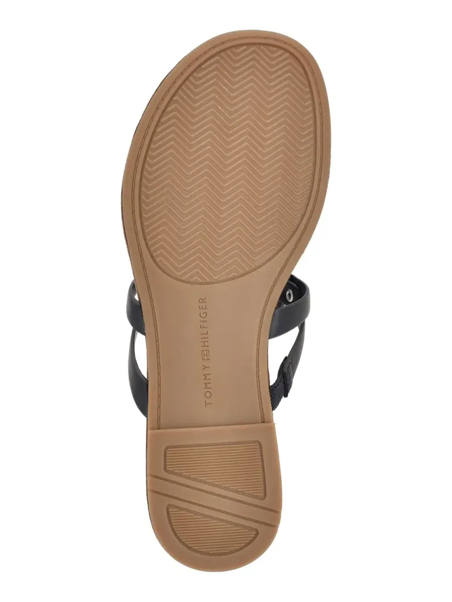 Сандалии-вьетнамки Lerriz Logo Flat Thong Slide с логотипом Tommy Hilfiger — изображение 5 из 5, морской