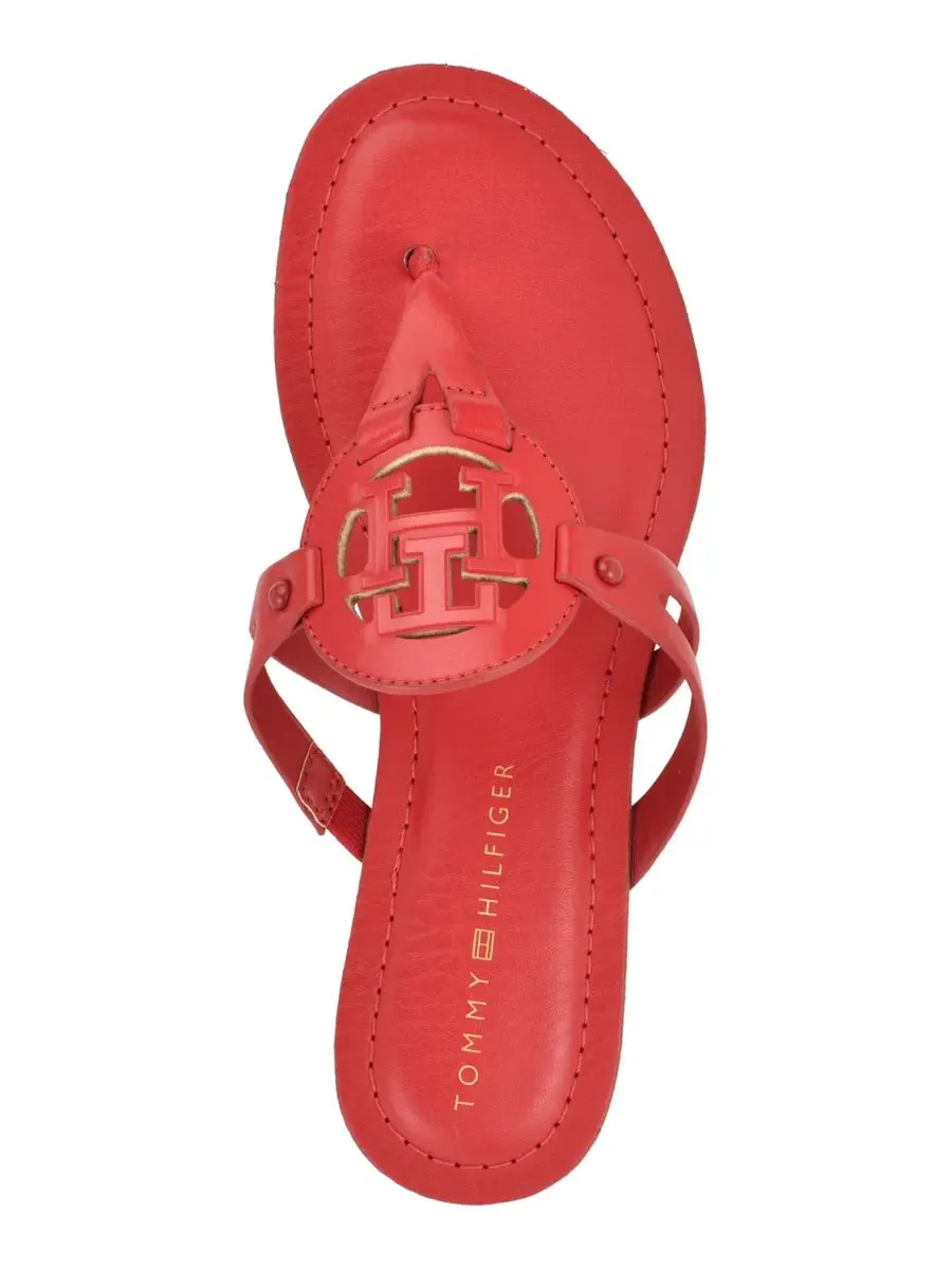 Сандалии-вьетнамки Lerriz Logo с закрытым мысом Tommy Hilfiger — изображение 4 из 5, красный