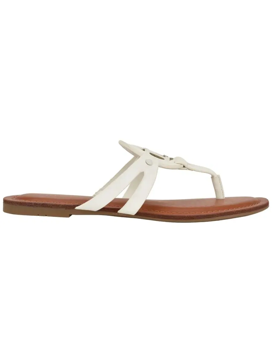 Сандалии-вьетнамки Lerriz Logo Flat Thong Slide Tommy Hilfiger — изображение 2 из 5, белый