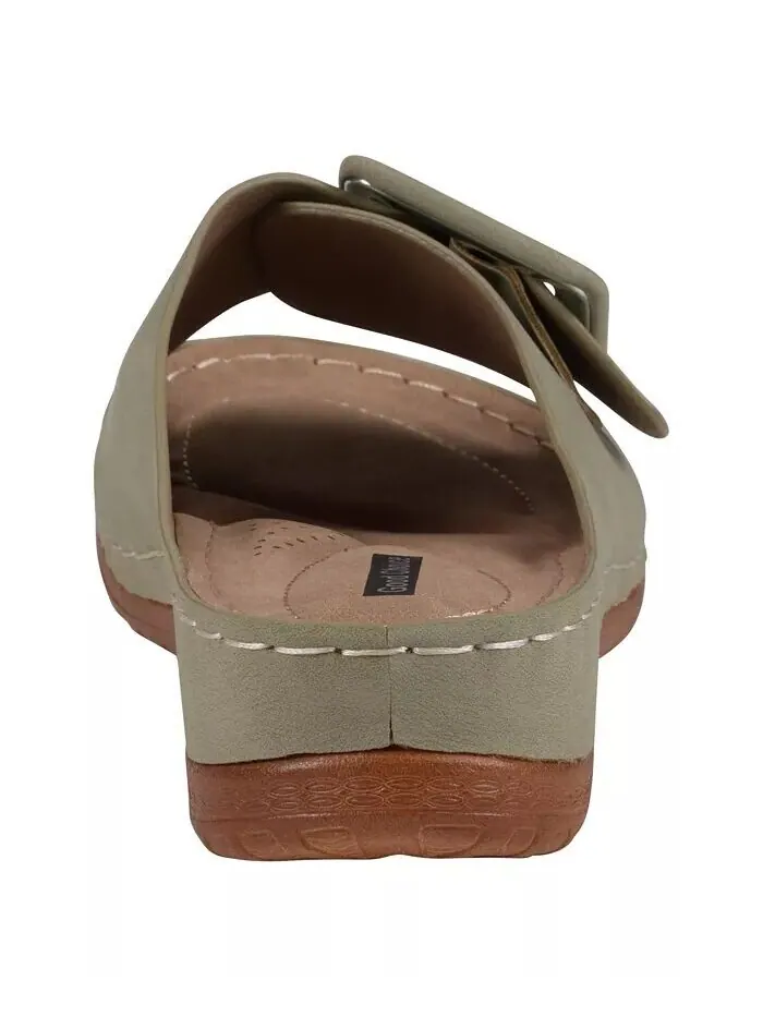 Женские сандалии на плоской подошве с пряжкой Hamden Comfort GC Shoes — изображение 3 из 5, зеленый