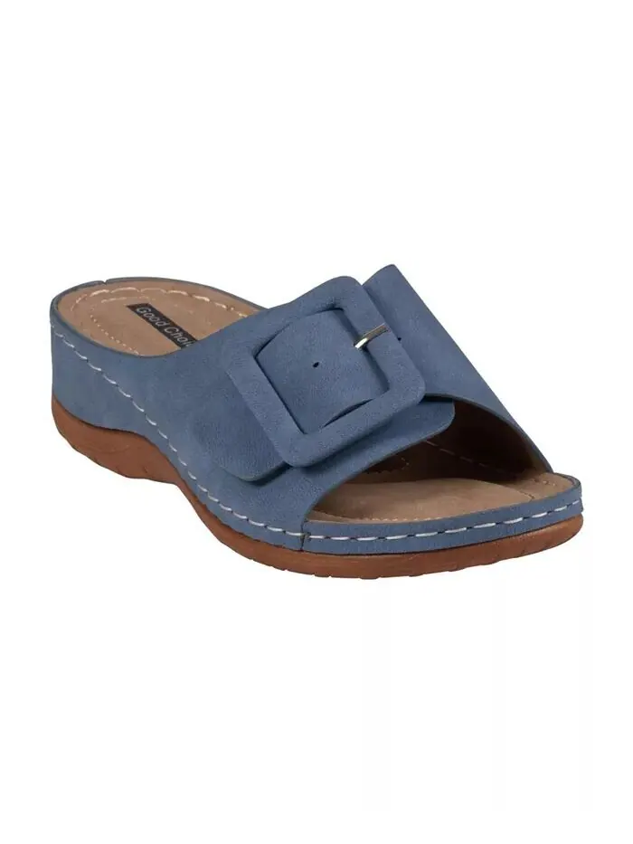 Женские сандалии на плоской подошве с пряжкой Hamden Comfort GC Shoes — изображение 1 из 5, синий