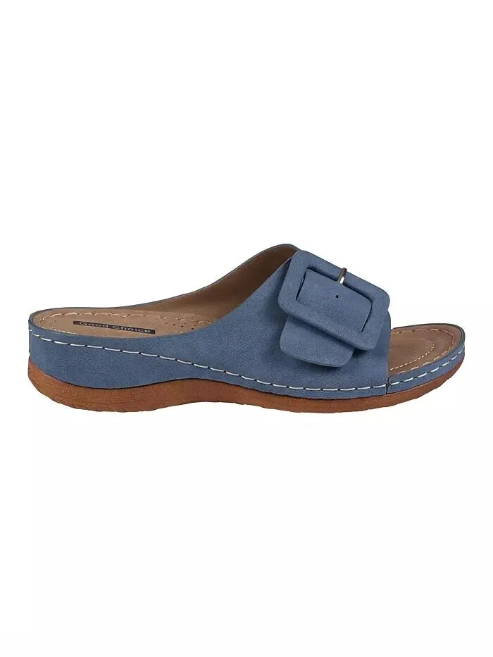 Женские сандалии на плоской подошве с пряжкой Hamden Comfort GC Shoes — изображение 2 из 5, синий