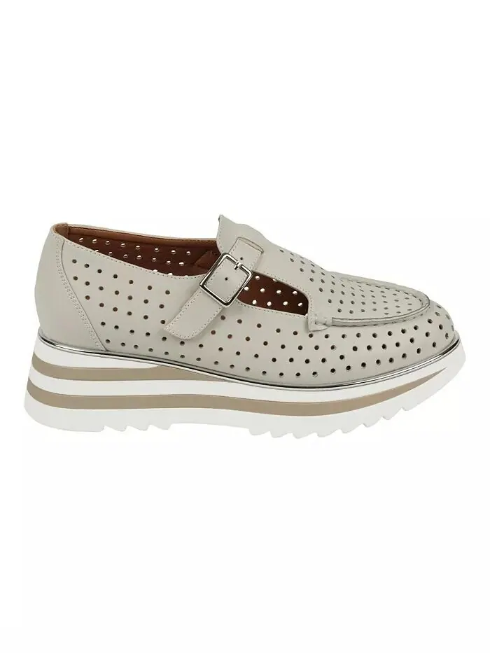Женские лоферы на платформе Karmine с лазерной резкой Mary Jane GC Shoes — изображение 2 из 5, ледяной
