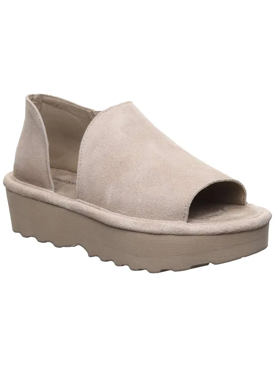 Босоножки на танкетке с открытым носком Sail Round Toe BEARPAW — изображение 1 из 5, грибной