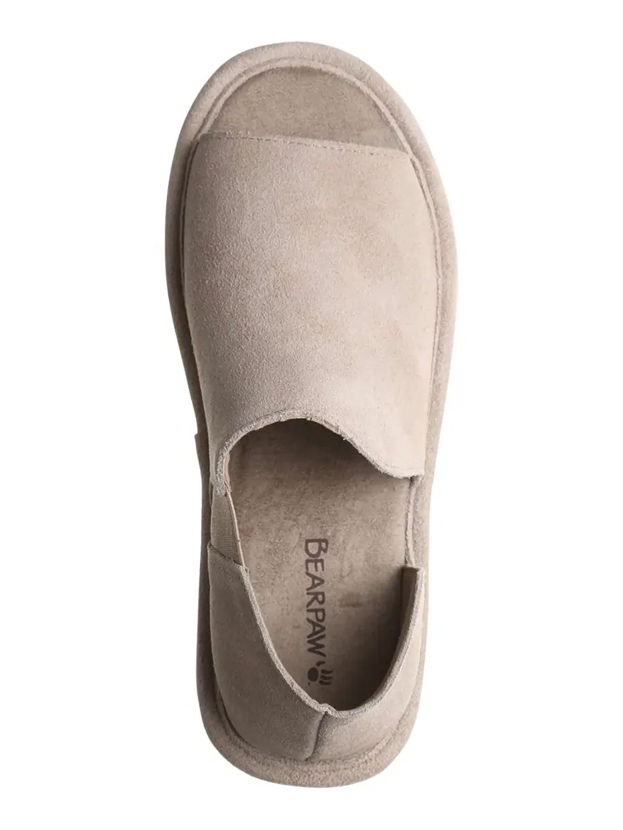 Босоножки на танкетке с открытым носком Sail Round Toe BEARPAW — изображение 4 из 5, грибной