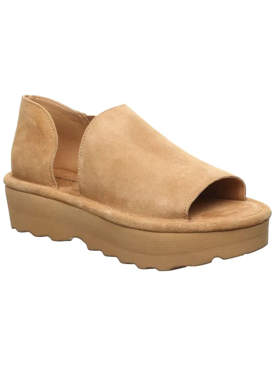 Женские сандалии с открытым носком и клином Sail Round Toe BEARPAW — изображение 1 из 5, айс кофе
