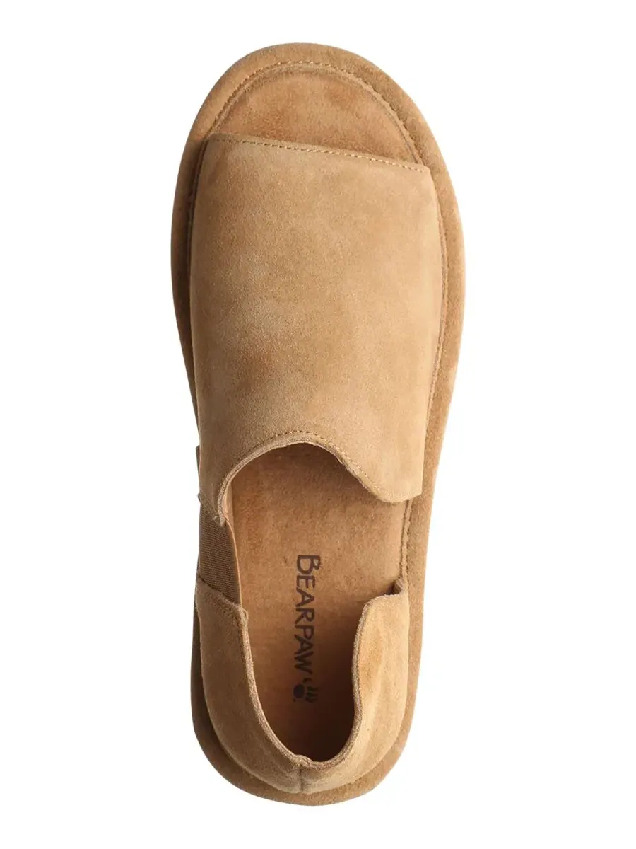Женские сандалии с открытым носком и клином Sail Round Toe BEARPAW — изображение 4 из 5, айс кофе