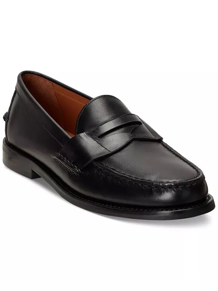 Мужские кожаные пенни-лоферы Alston Polo Ralph Lauren — изображение 1 из 4, черный