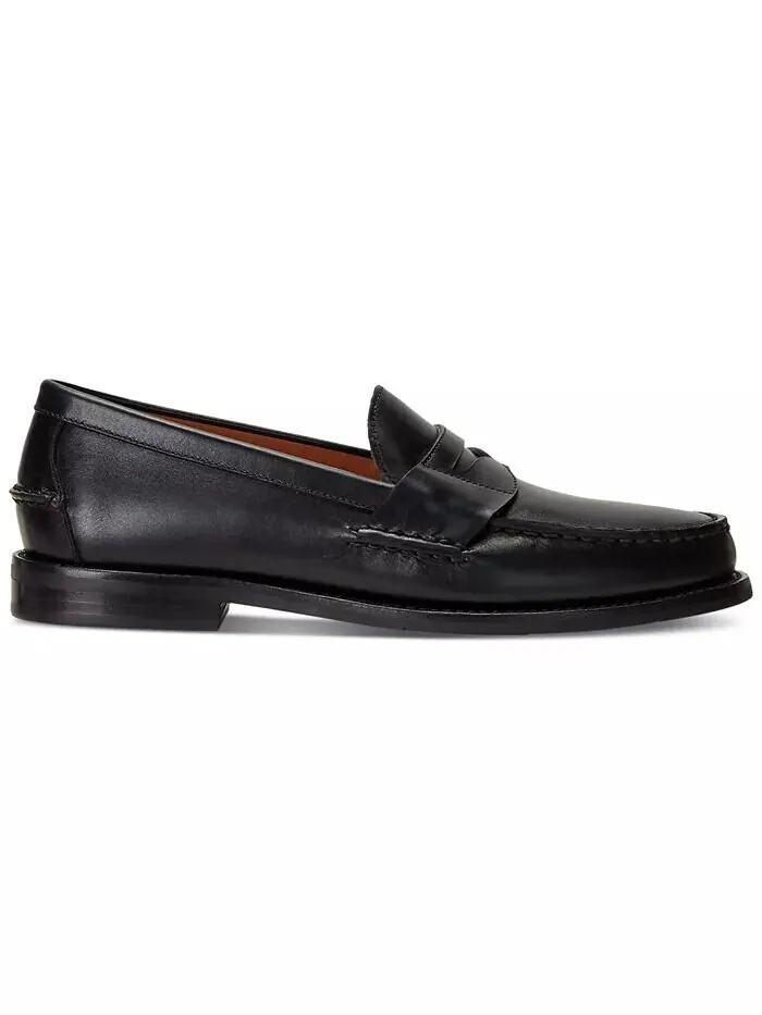 Мужские кожаные пенни-лоферы Alston Polo Ralph Lauren — изображение 2 из 4, черный