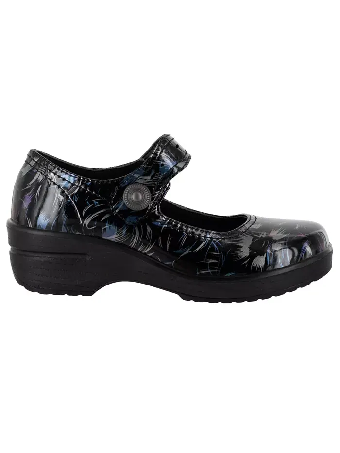 Easy Works by Women's Letsee Mary Jane Clogs Easy Street — изображение 2 из 5, черный серебристый
