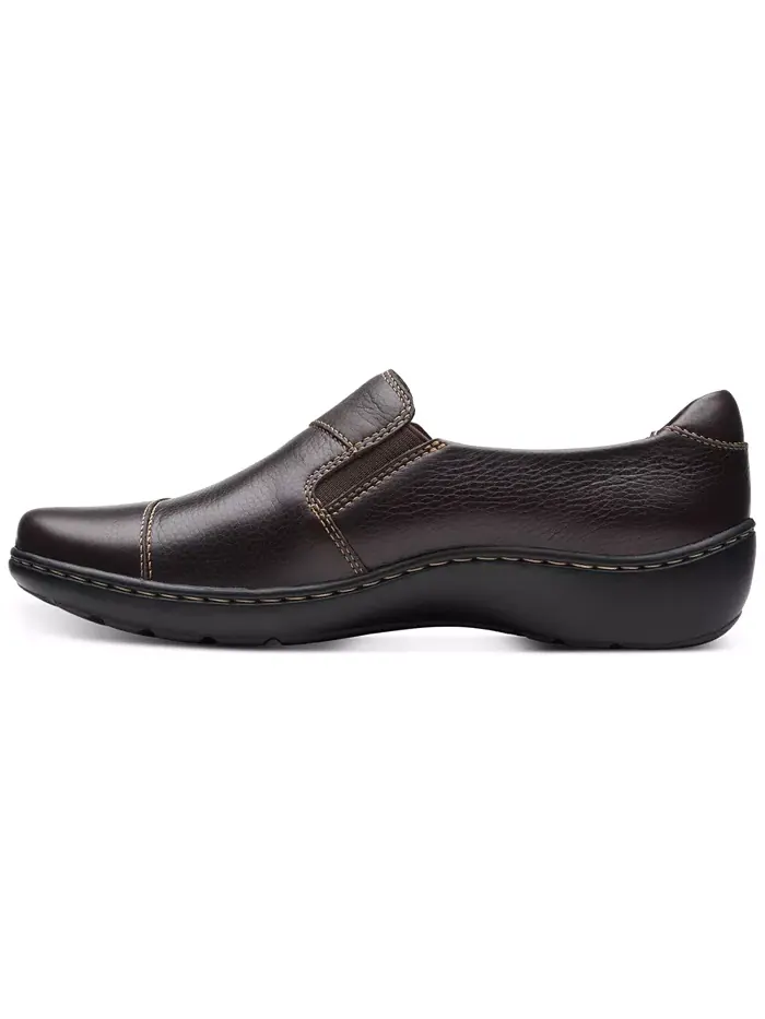 Балетки женские Clarks Cora Harbor на молнии — изображение 2 из 8, коричневый