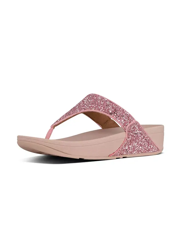 Женские сандалии Lulu Glitter Toe-Thongs FitFlop — изображение 11 из 28, черный