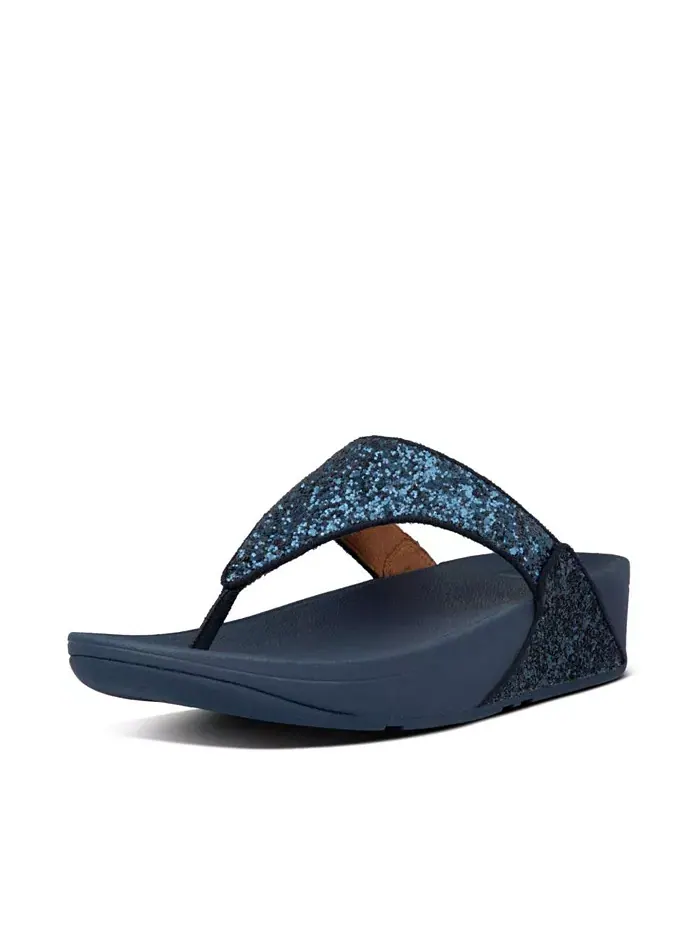 Женские сандалии Lulu Glitter Toe-Thongs FitFlop — изображение 14 из 28, черный