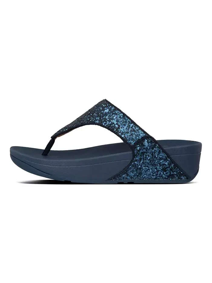 Женские сандалии Lulu Glitter Toe-Thongs FitFlop — изображение 16 из 28, черный
