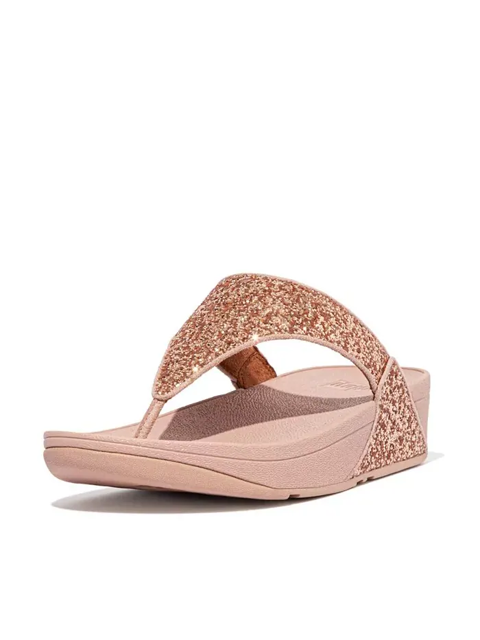 Женские сандалии Lulu Glitter Toe-Thongs FitFlop — изображение 17 из 28, черный