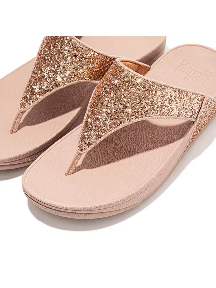 Женские сандалии Lulu Glitter Toe-Thongs FitFlop — изображение 20 из 28, черный