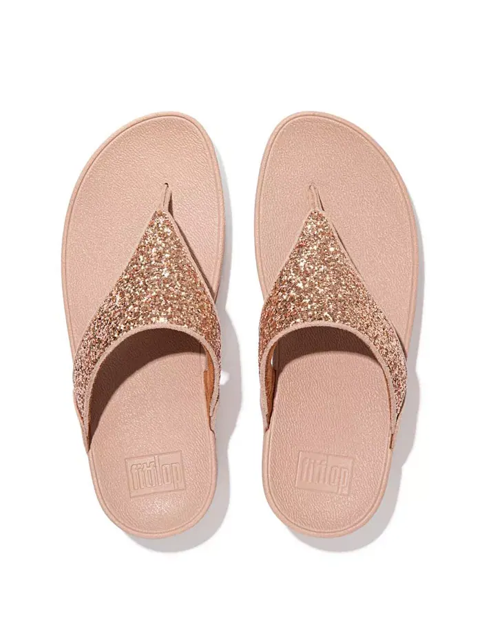 Женские сандалии Lulu Glitter Toe-Thongs FitFlop — изображение 21 из 28, черный