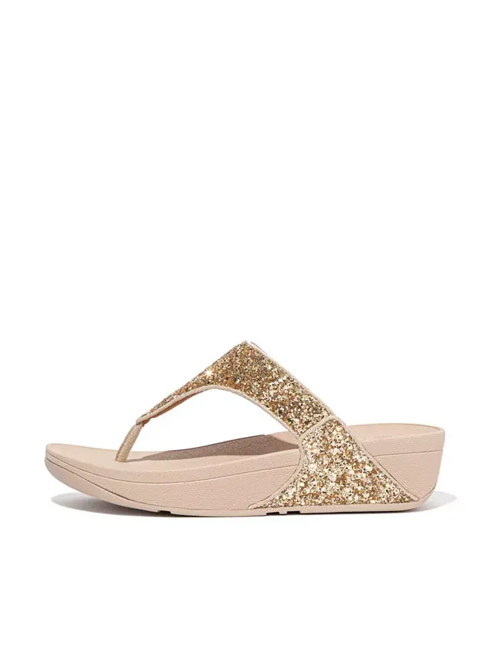 Женские сандалии Lulu Glitter Toe-Thongs FitFlop — изображение 24 из 28, черный