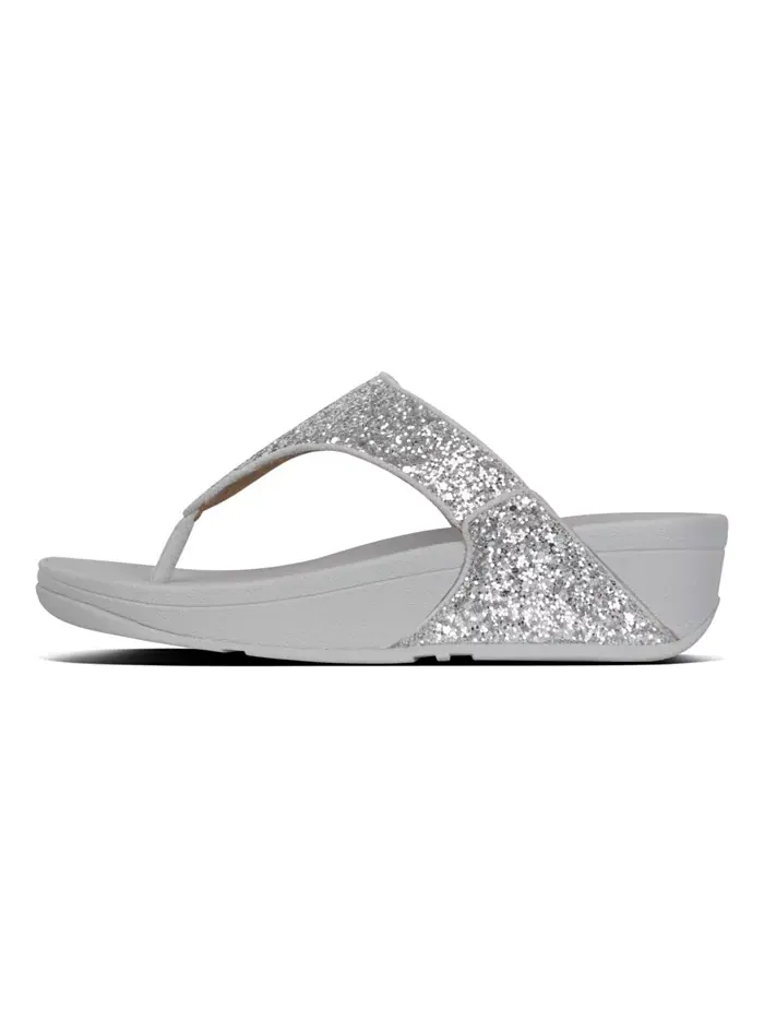Женские сандалии Lulu Glitter Toe-Thongs FitFlop — изображение 9 из 28, черный