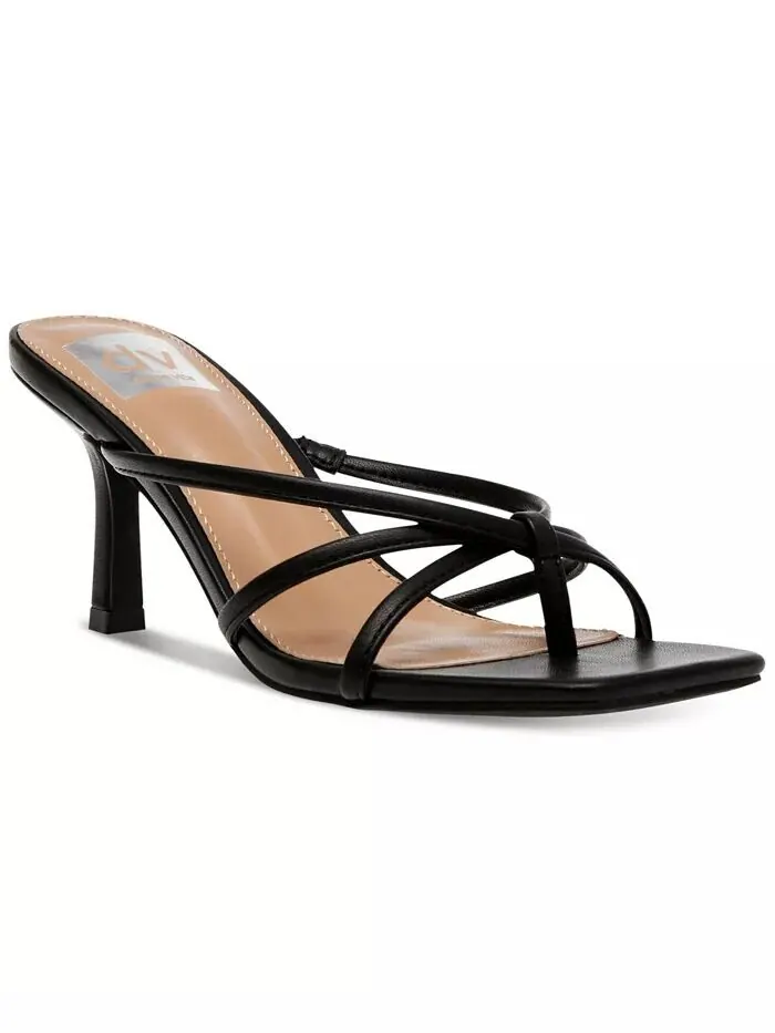 Женские босоножки Zini Strappy Kitten Heel Dress Sandals DV Dolce Vita — изображение 1 из 6, черный