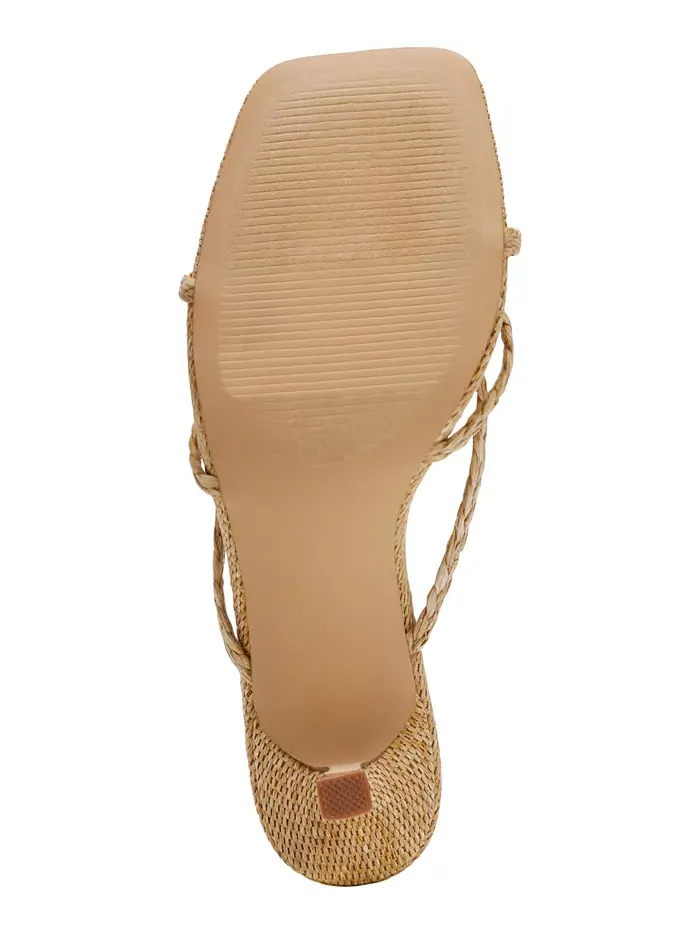 Женские босоножки Zini на низком каблуке с ремешками DV Dolce Vita — изображение 5 из 8, соломенный
