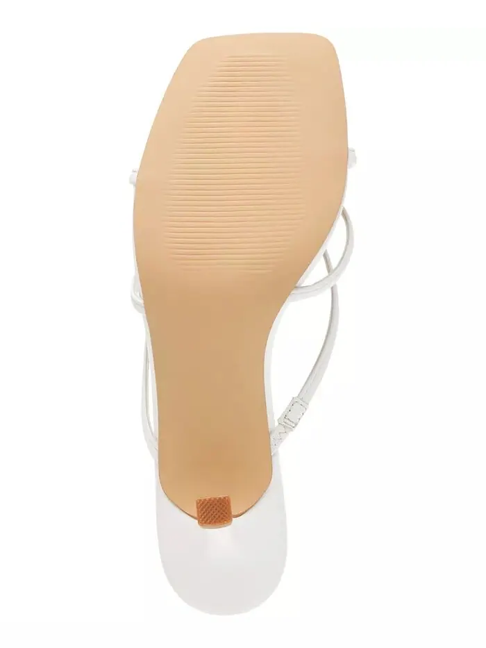 Женские босоножки Zini Strappy Kitten Heel Dress Sandals DV Dolce Vita — изображение 5 из 6, белый