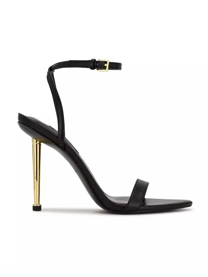 Женские босоножки-шпильки Reina Almond Toe Nine West — изображение 2 из 5, черный