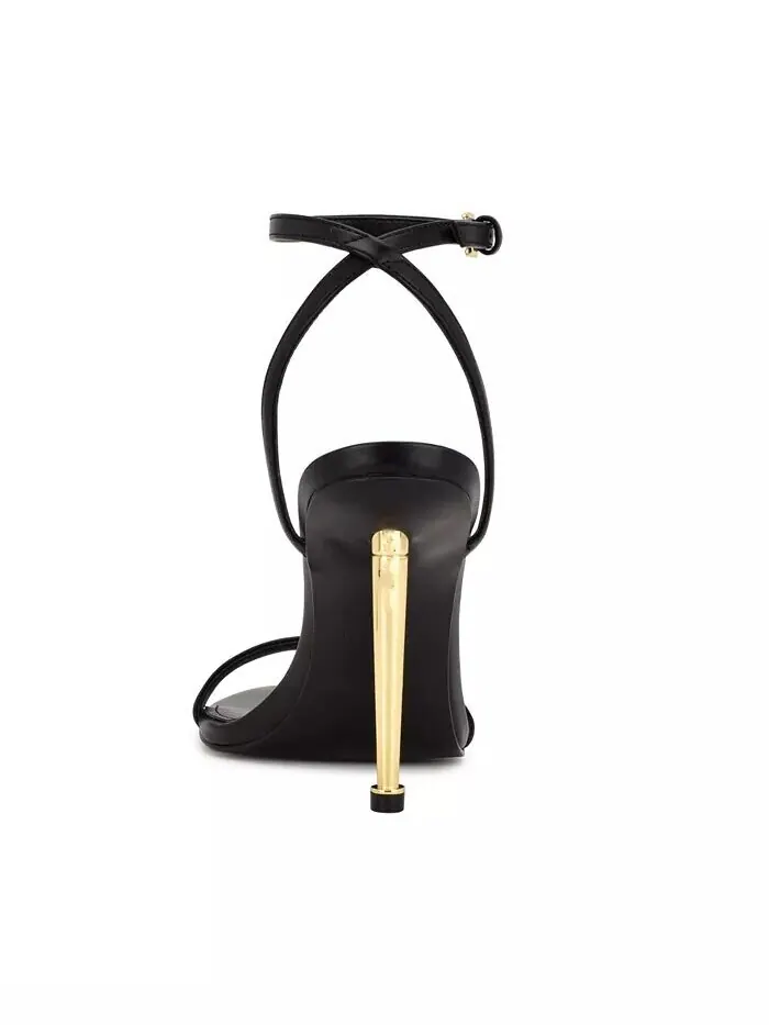 Женские босоножки-шпильки Reina Almond Toe Nine West — изображение 3 из 5, черный