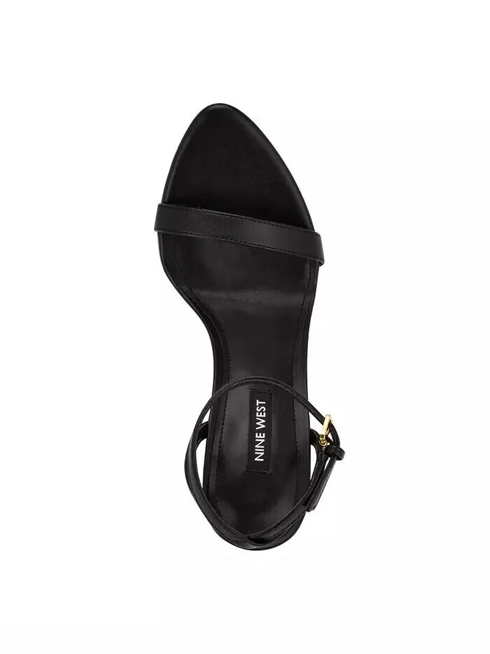 Женские босоножки-шпильки Reina Almond Toe Nine West — изображение 4 из 5, черный